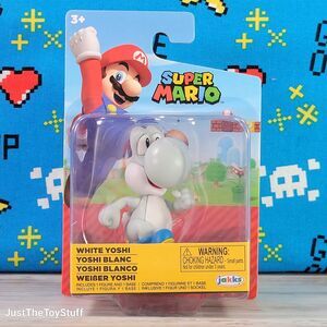 Super Mario Bros White Yoshi 2.5" Nintendo Collectible Action Figure New